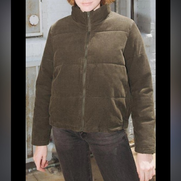 Brandy Melville Corduroy Puffer Jacket - Picture 7 of 7
